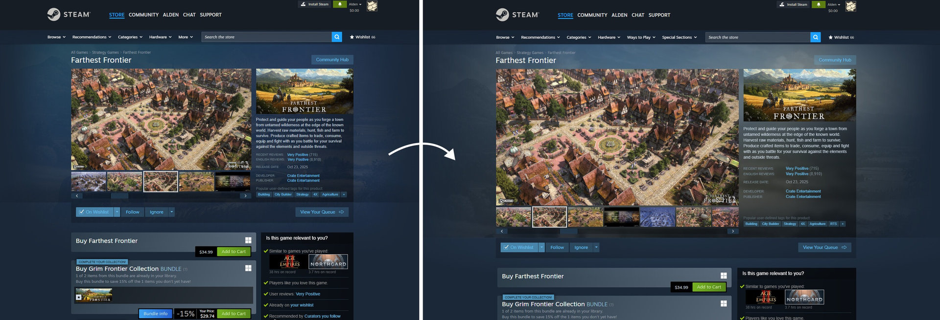 Yeni Steam tasarımı