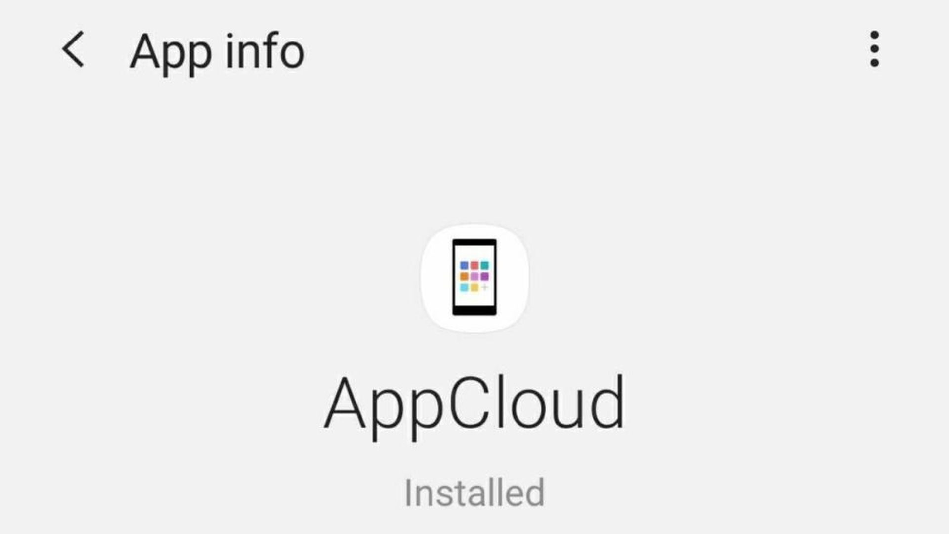 Samsung AppCloud uygulaması