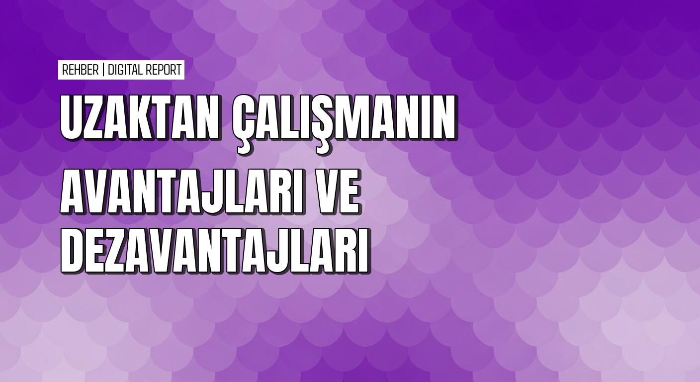 Uzaktan çalışmanın avantajları dezavantajları ve türleri rehberi