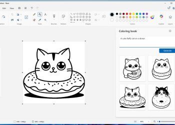 Microsoft Paint artık yapay zeka ile kişiye özel boyama kitabı hazırlıyor