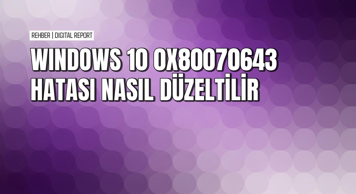 Windows Update hatası WinRE bölümünde alan oluşturarak nasıl düzeltilir