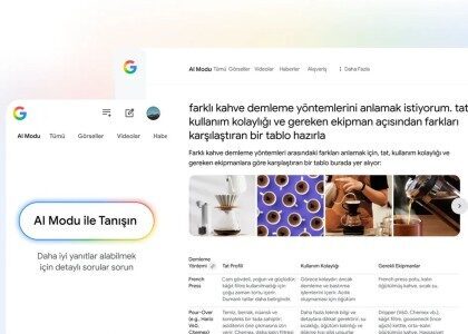 Google, Türkiye arama deneyimini yapay zeka paneline dönüştürüyor
