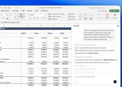 ChatGPT artık Excel'de