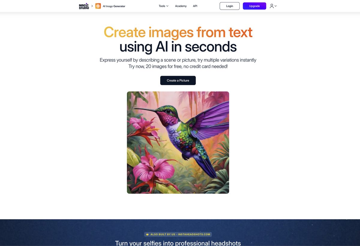 ai image generator magic studio