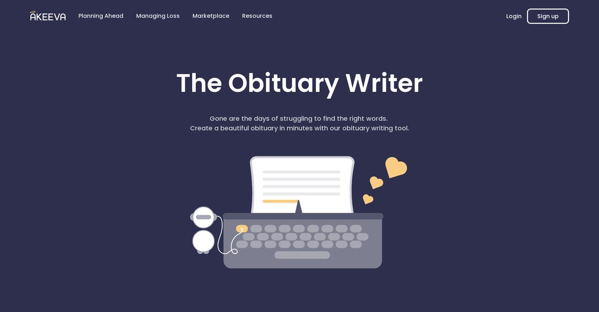 ai obituary writer
