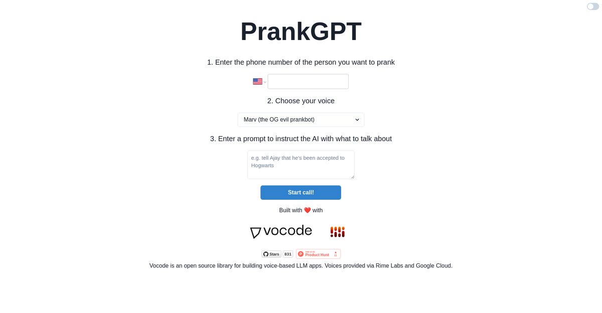 ai prank caller