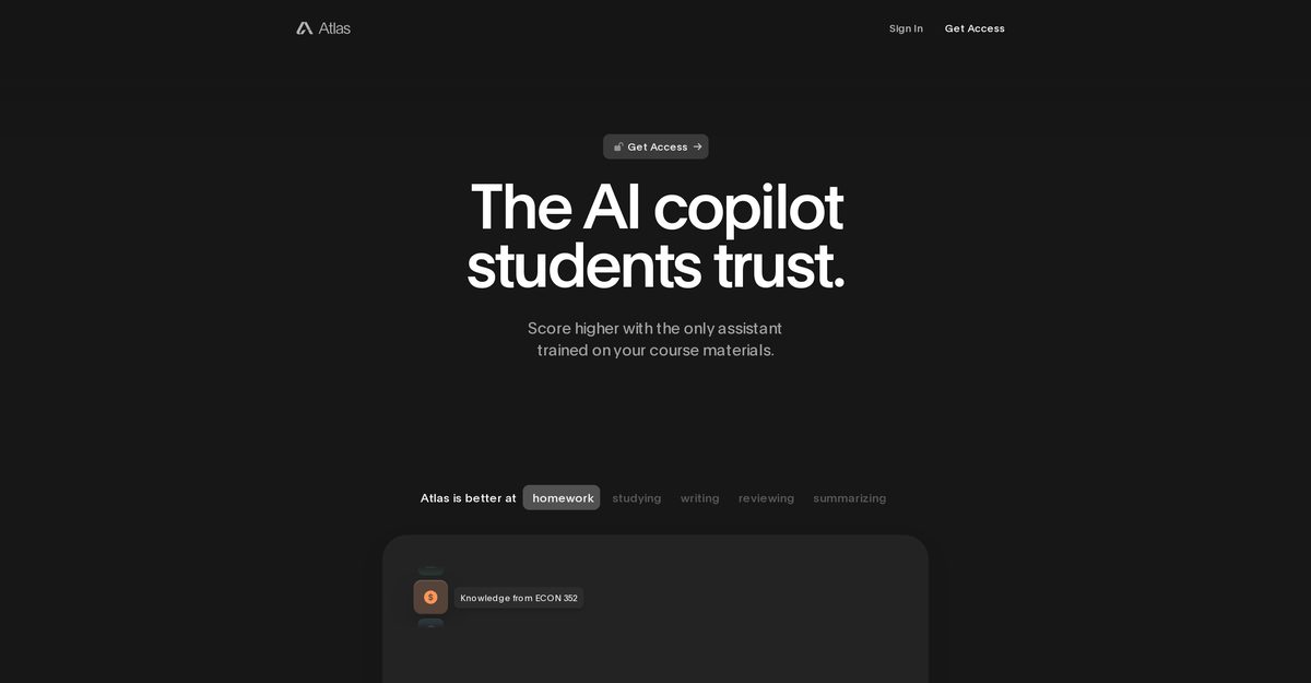 atlas ai study assistance