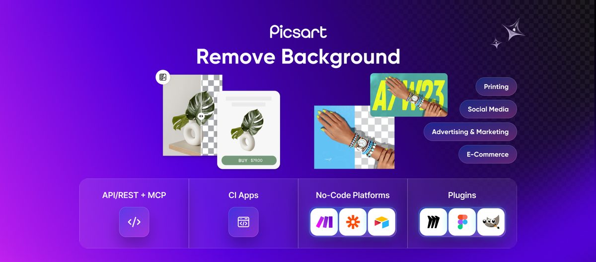 background remover picsart