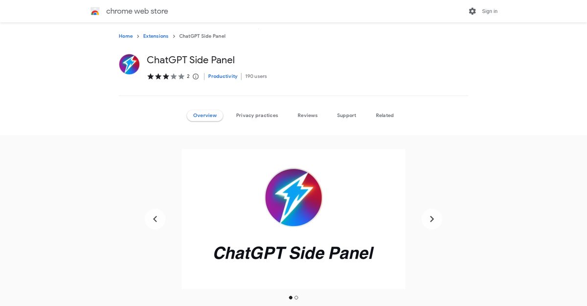chatgpt sidebar chrome extension