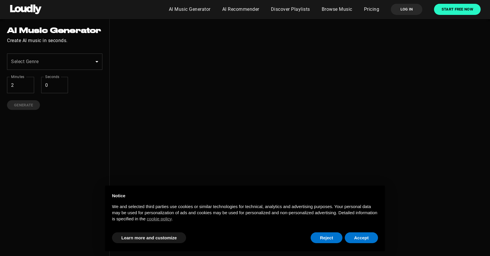 loudly ai music generator