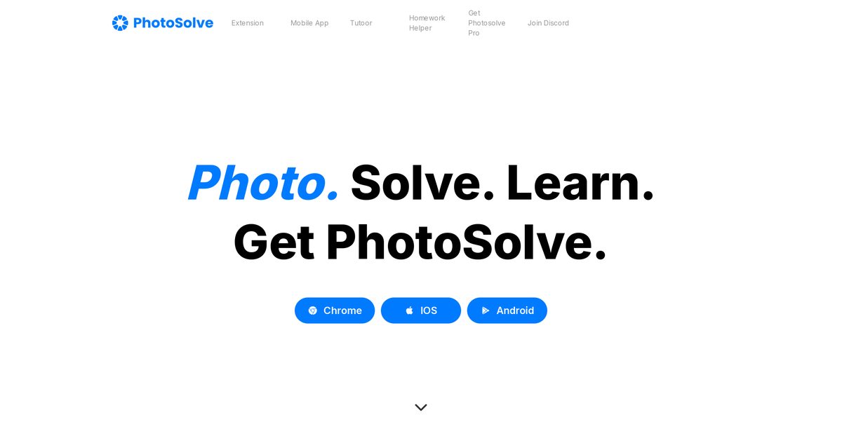 photo solve extension