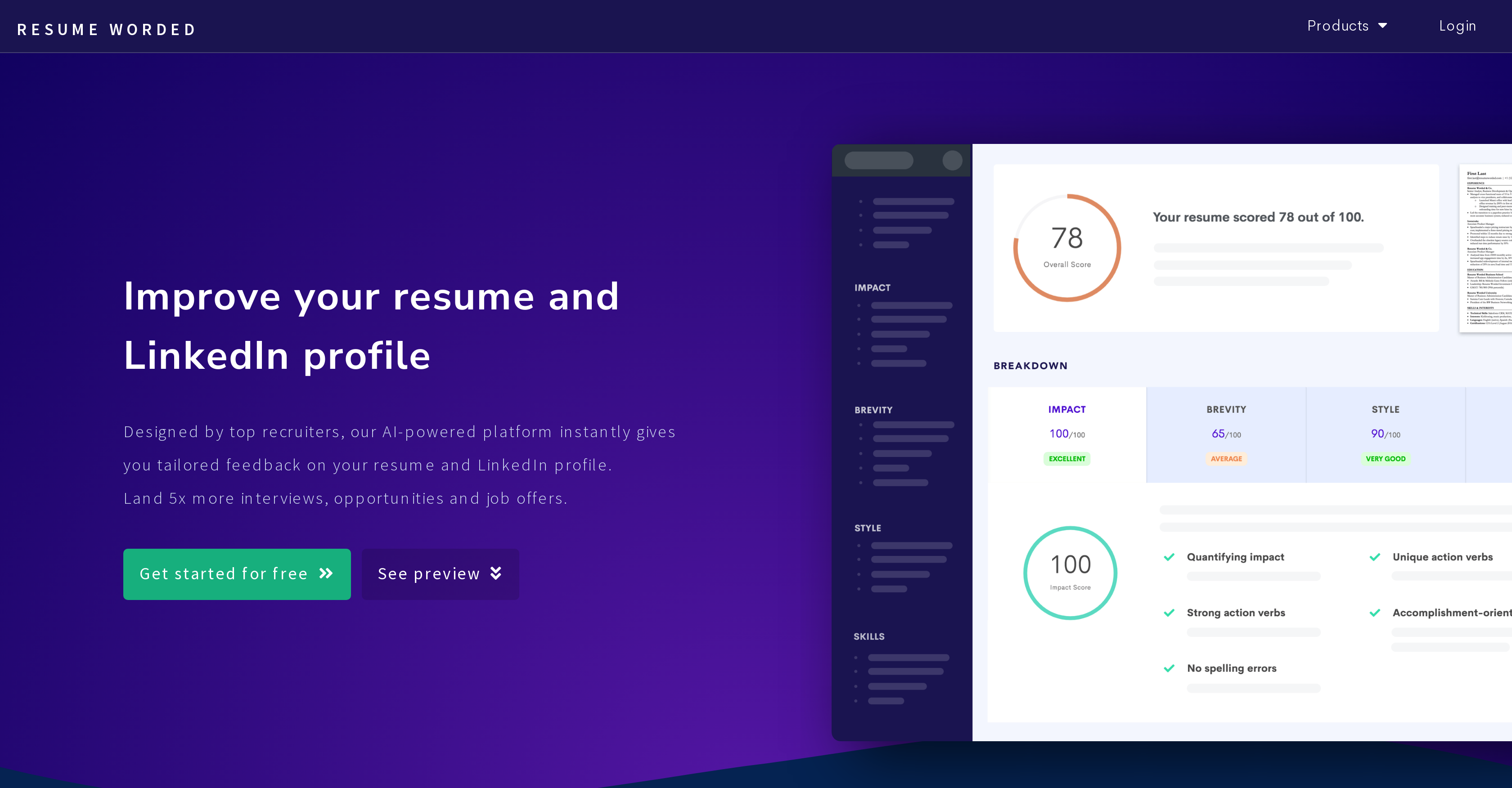 resume worded pro