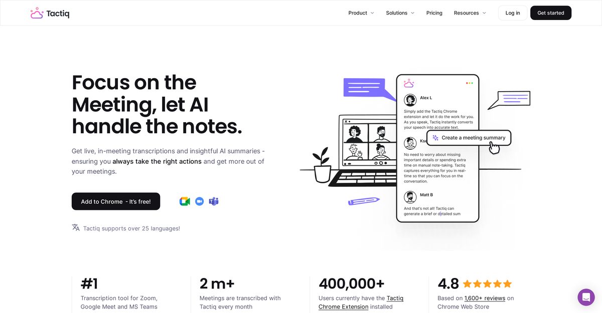 tactiq chrome extension