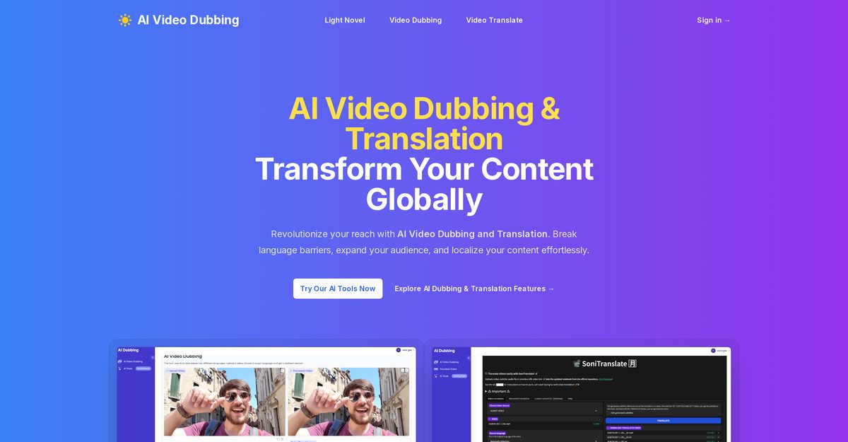 ai dub video