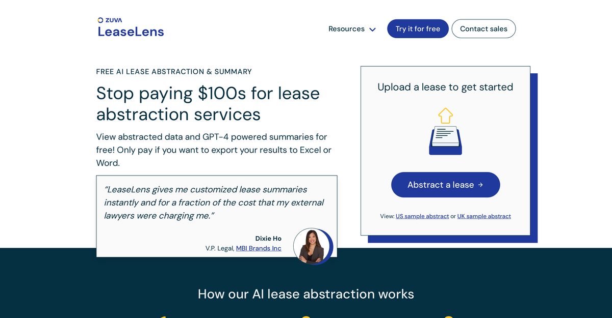 ai lease abstraction in yardi template