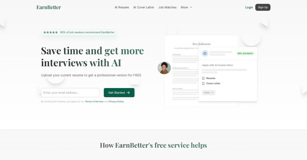 earnbetter cover letter