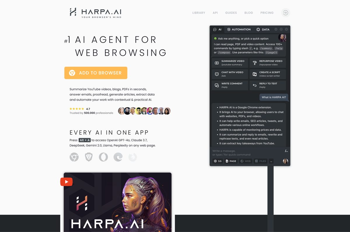 harpa ai chrome extension