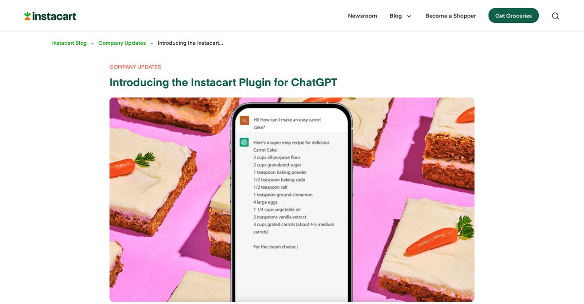 instacart grocery list