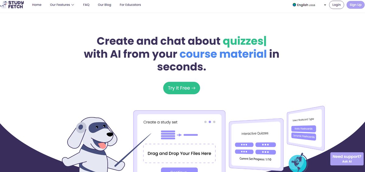 is studyfetch free