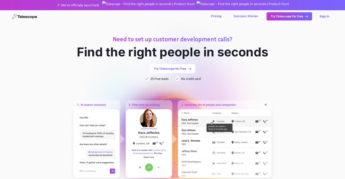 is telescope ai