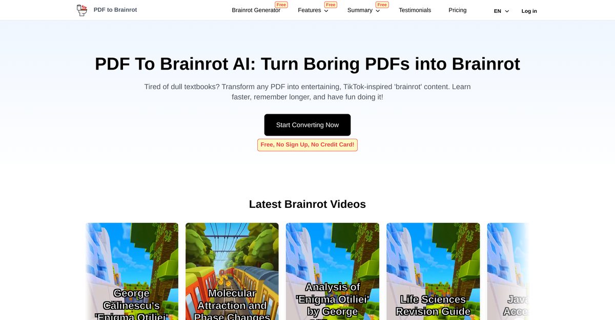 pdf to brainrot converter