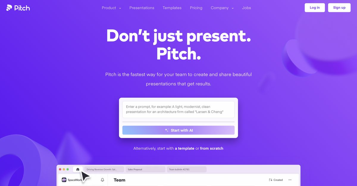 pitch.com pricing