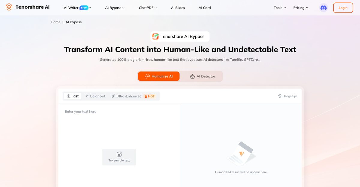 tenorshare ai humanizer