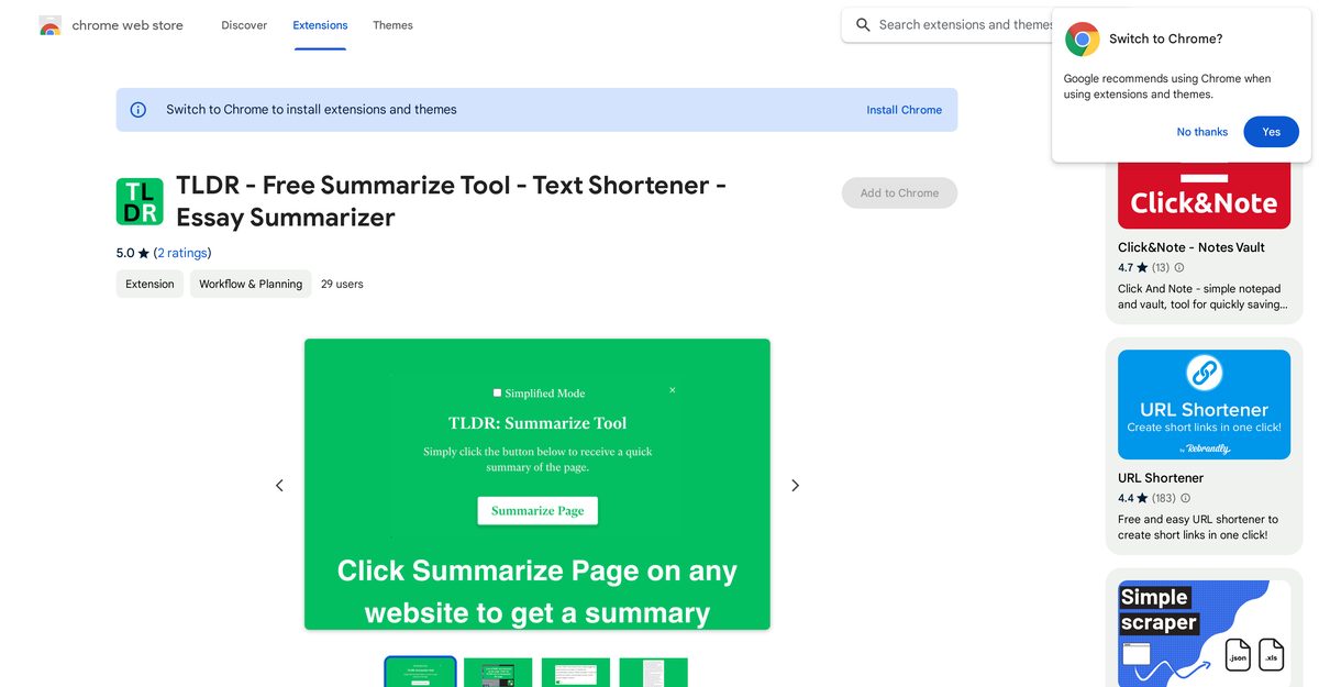 tldr summarizer
