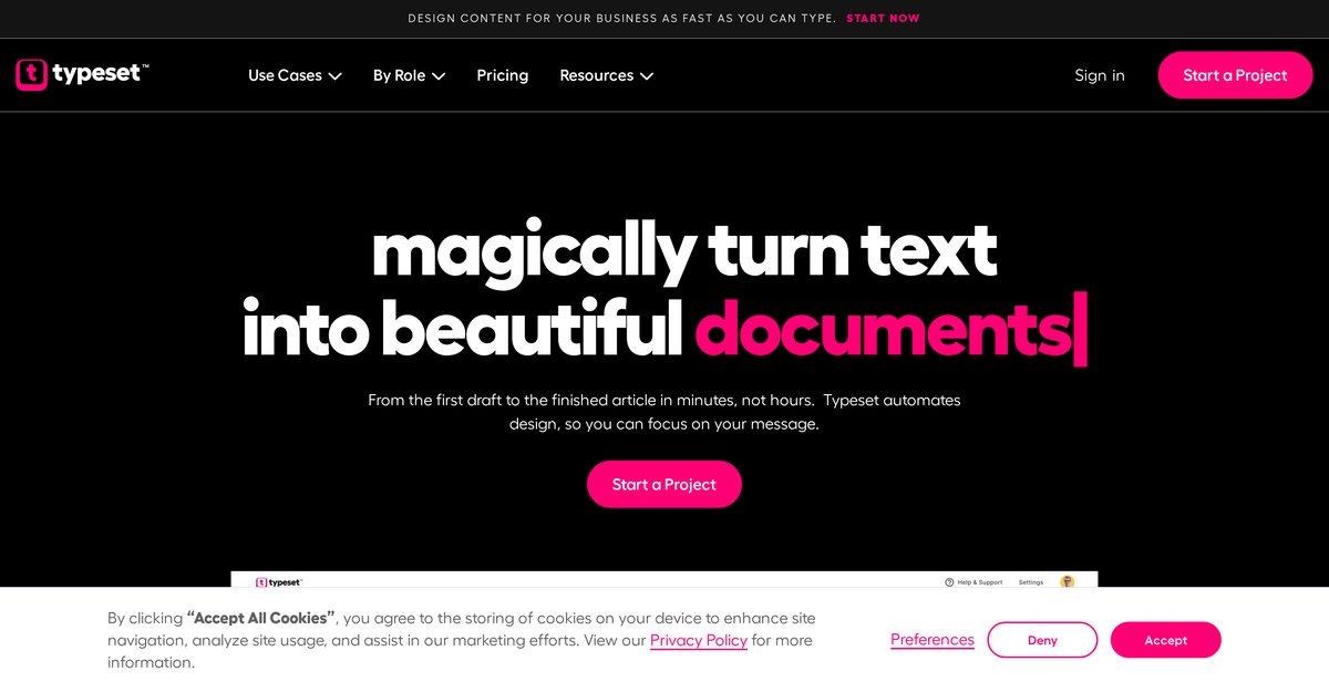 typeset free trial