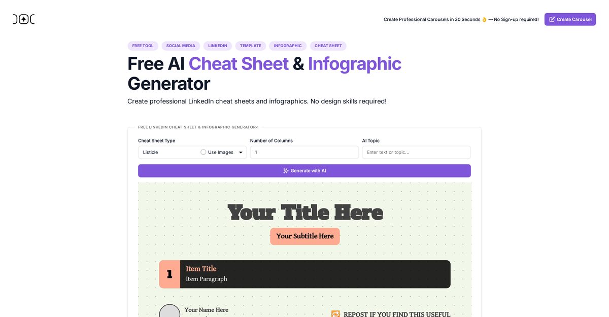 ai cheat sheet maker