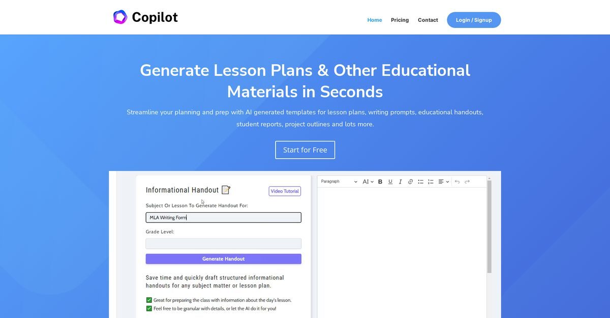 education co pilot