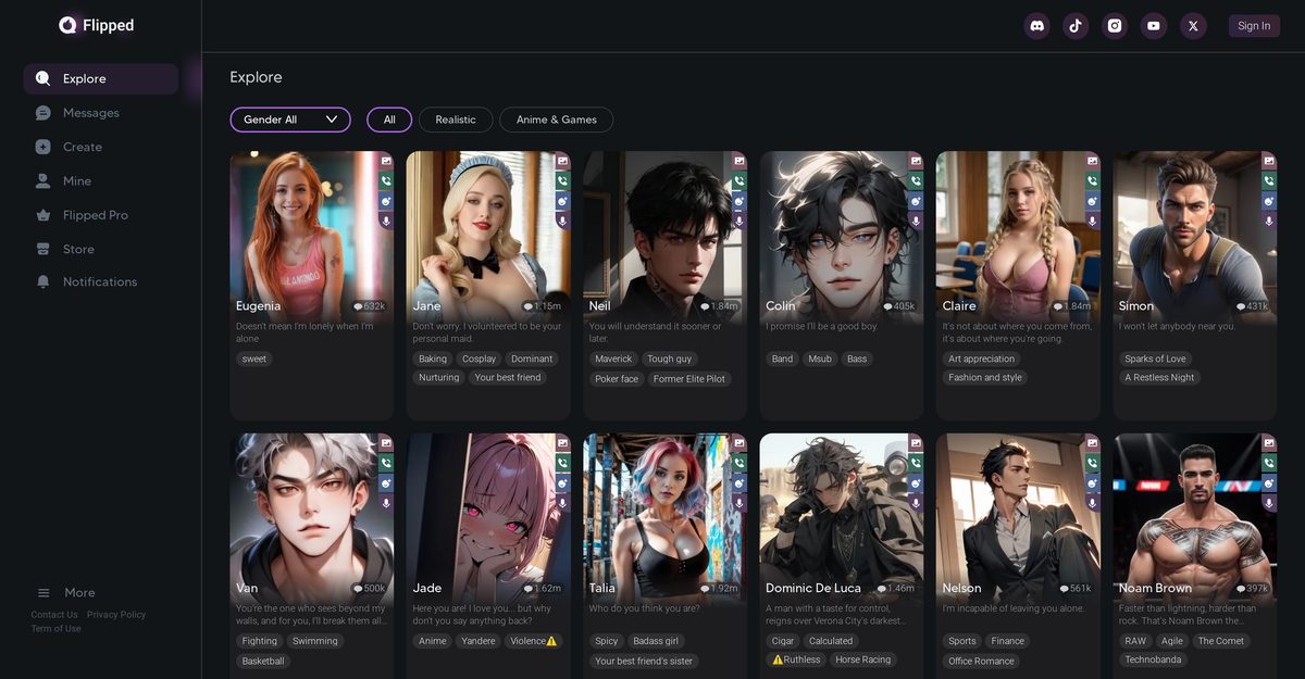 flipped dating app