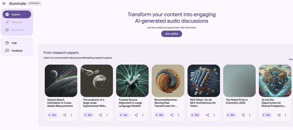 google illuminate ai