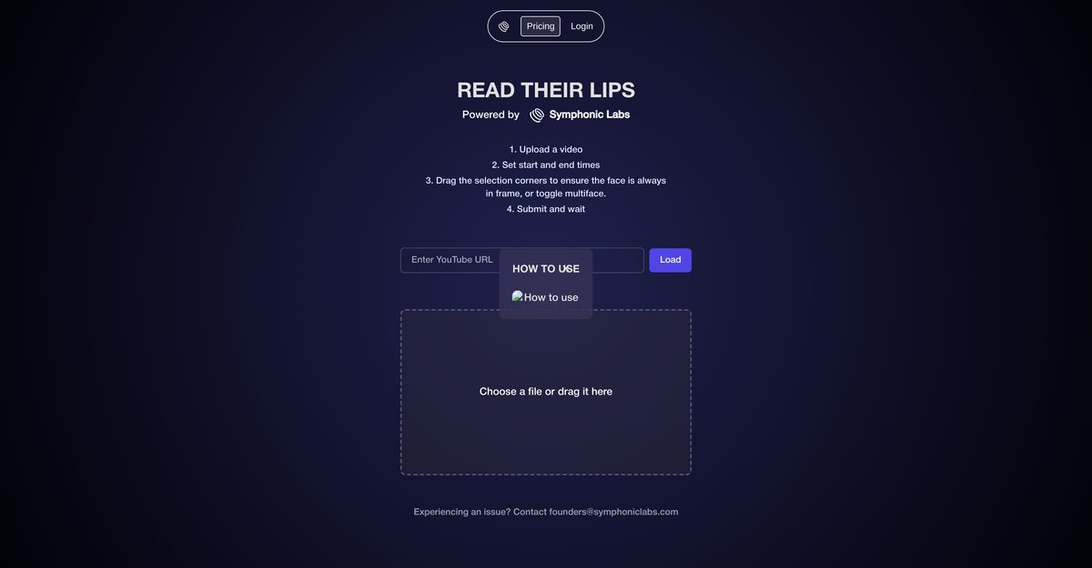 read the lips