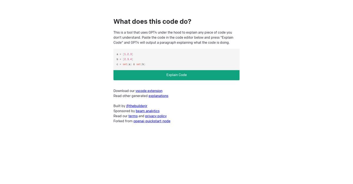 what is this code