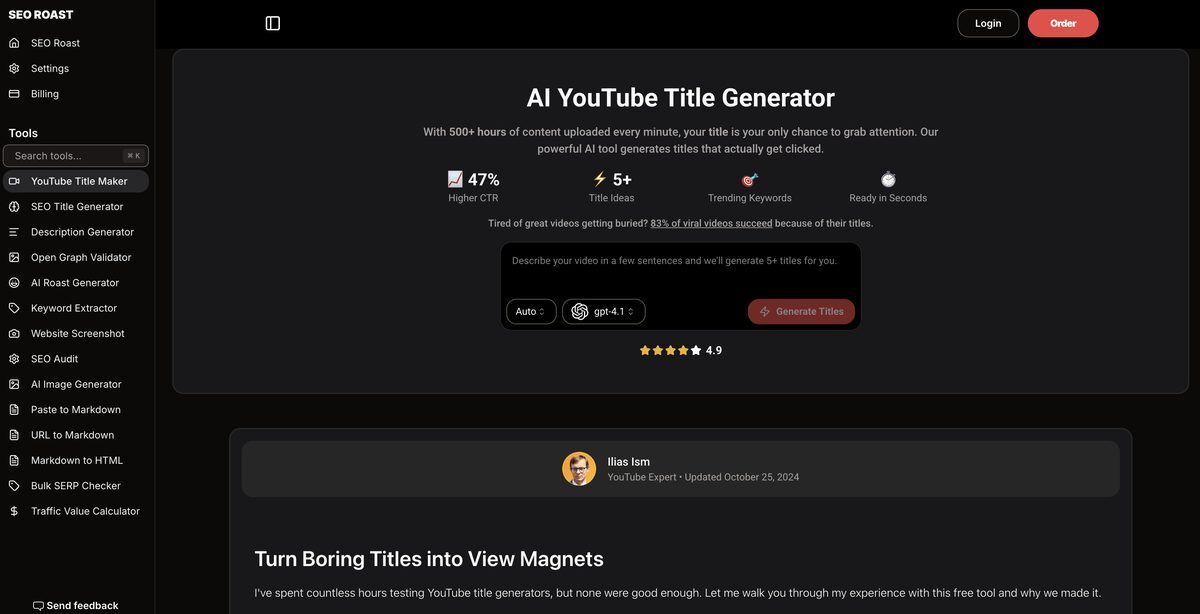 youtube ai title generator