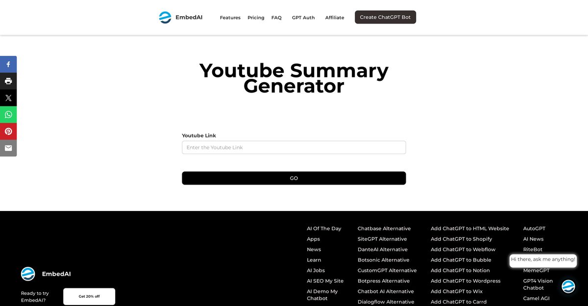 youtube summary generator