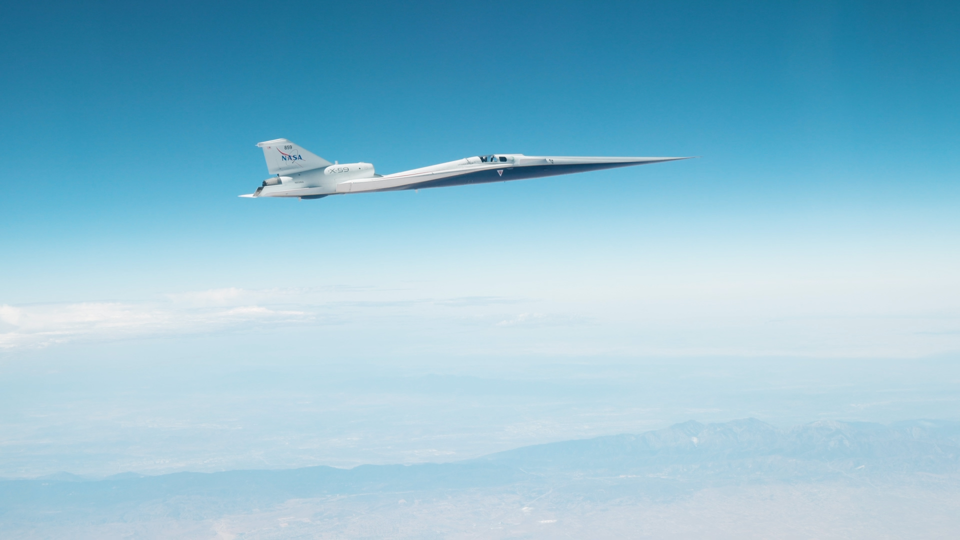NASA’nın X‑59 uçağı ilk süpersonik test uçuşunda Mach 1.4 hız oranına ulaştı