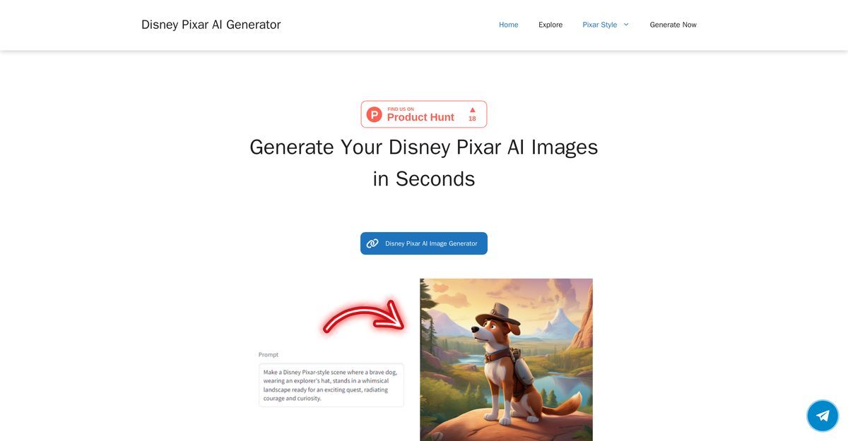 pixar image generator