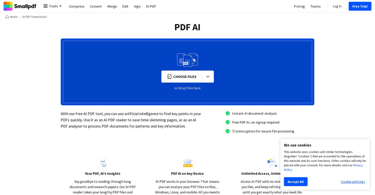 smallpdf summarizer