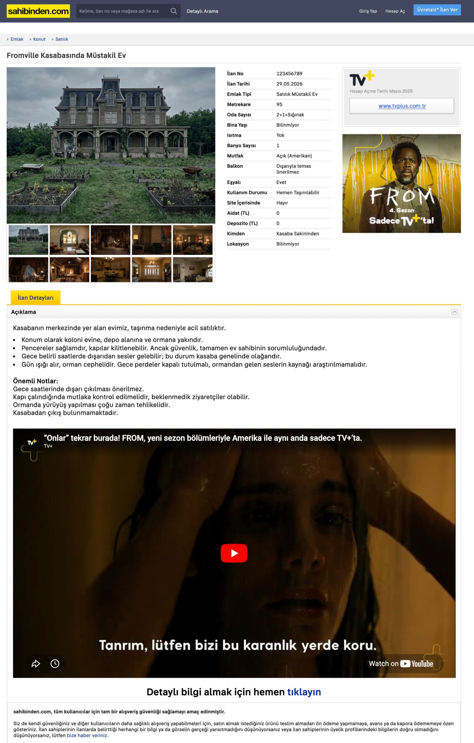 TV+'ın FROM dizisi için yaratıcı kampanya 1 TV+'ın FROM dizisi için yaratıcı kampanya