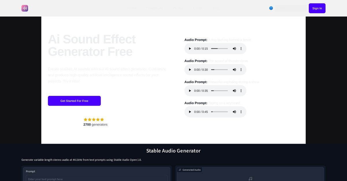 ai sound fx generator