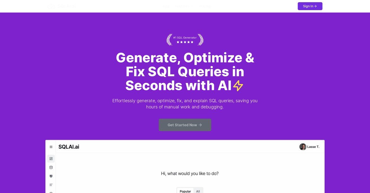 best ai for sql coding
