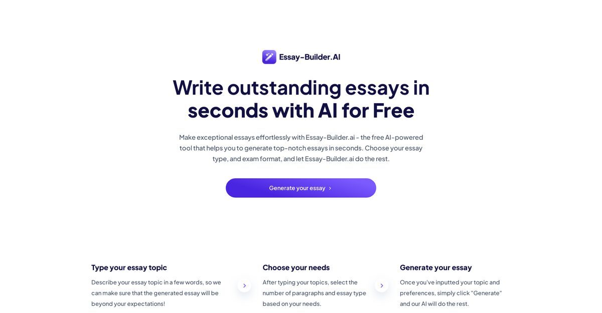 essay builder ai