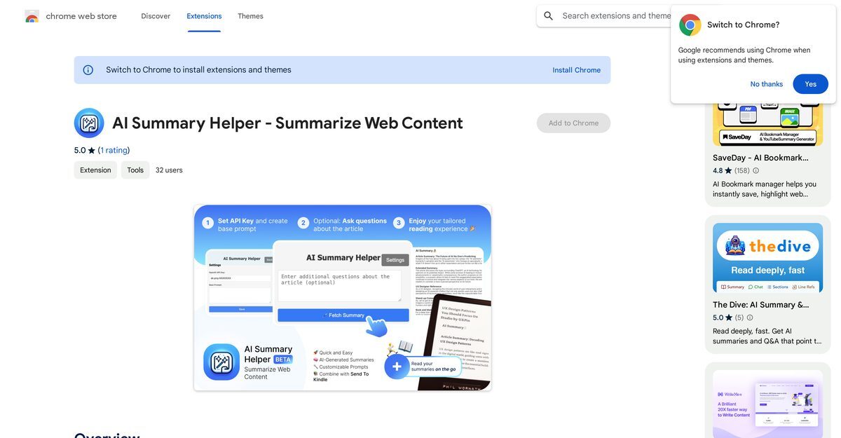 summary helper