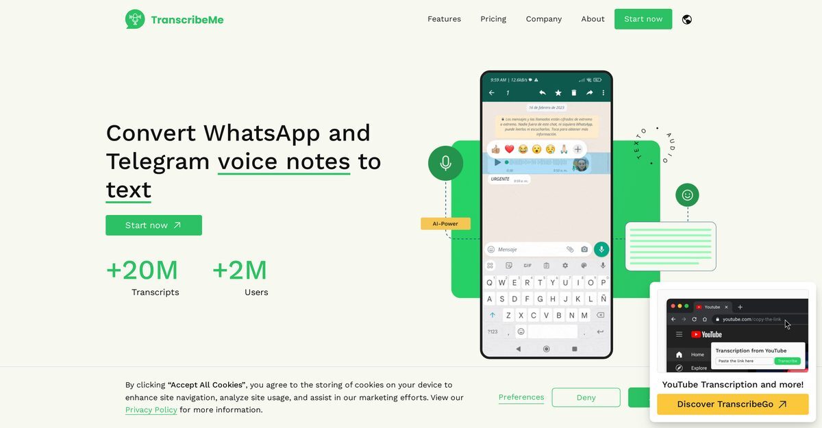 transcribeme app