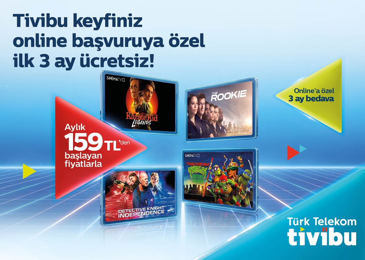 Türk Telekom'dan Tivibu'da ilk 3 ay ücretsiz